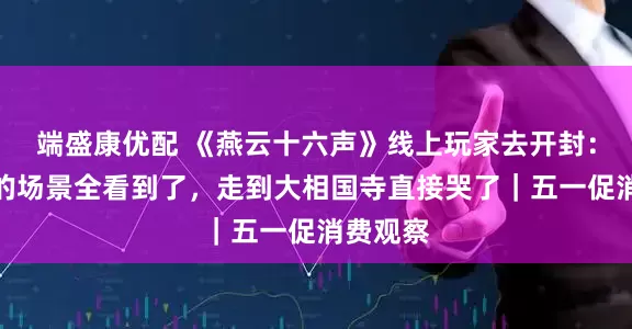 端盛康优配 《燕云十六声》线上玩家去开封：游戏里的场景全看到了，走到大相国寺直接哭了｜五一促消费观察